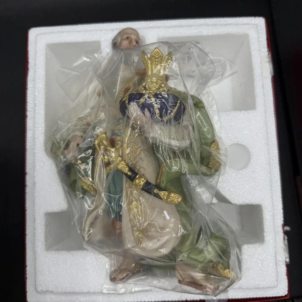 The Vatican Nativity Collection Melchior Figurine Small Hand Painted Porcelain